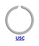 Кольцо стопорное USC концентрическое осевое наружное (дюймовое)