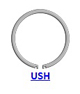 Кольцо стопорное USH концентрическое осевое наружное (дюймовое)