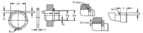 DIN 983 (DST) Кольцо стопорное эксцентрическое осевое наружное 