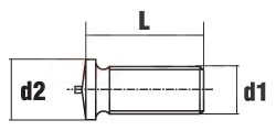 DIN 32501 Болт приварной  (приварная шпилька) (~ ISO 13918)