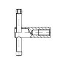 DIN 6307 Воротковая гайка с подвижной рукояткой (зажимная гайка)